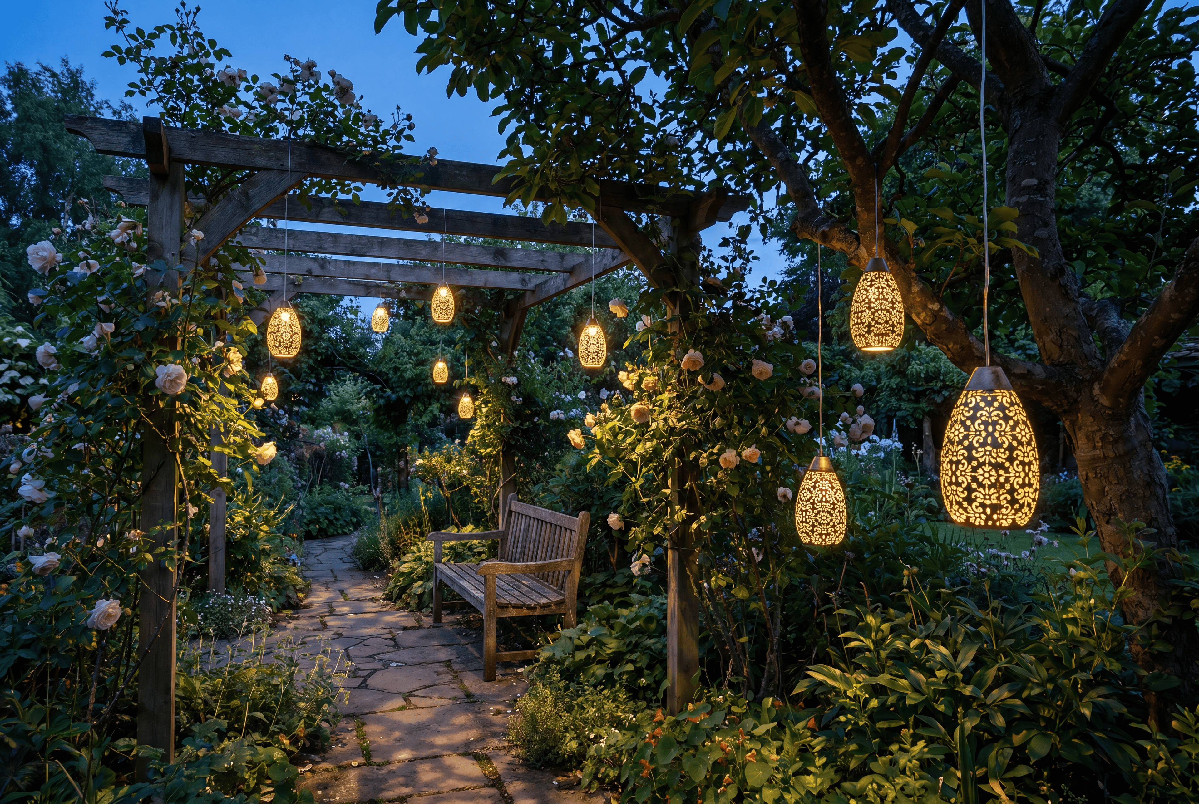 The Droplet | Cottagecore Solar Hanging Light