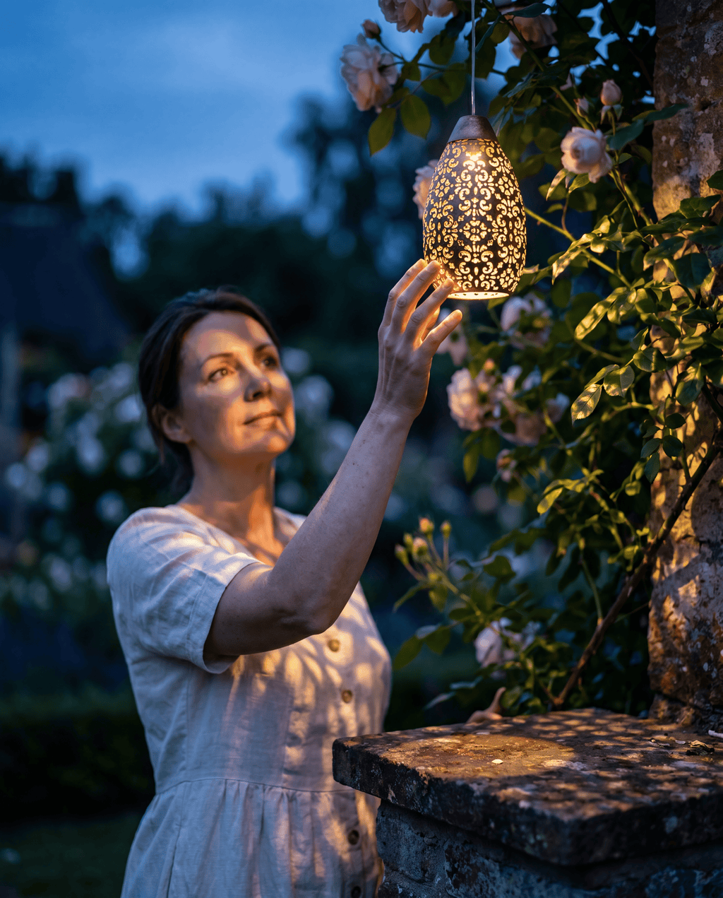 The Droplet | Cottagecore Solar Hanging Light